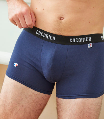Boxer Homme Signature Marine x3 - Pack Iconique