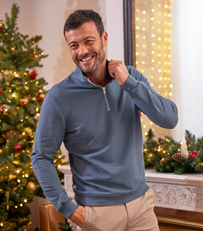 Sweat Camionneur Homme Azur - Intemporel