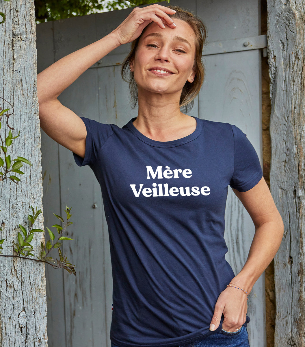 T-shirt Femme Marine - Mère Veilleuse