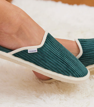 Mules Velours Femme Sapin