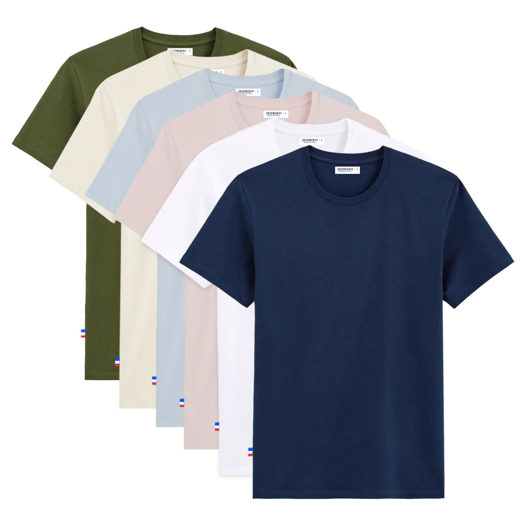 T-shirt Homme x6 - Pack Essentiels