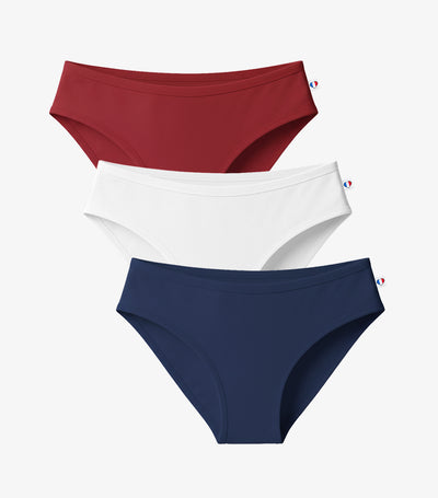 Culotte Femme x3 - Pack Tricolore