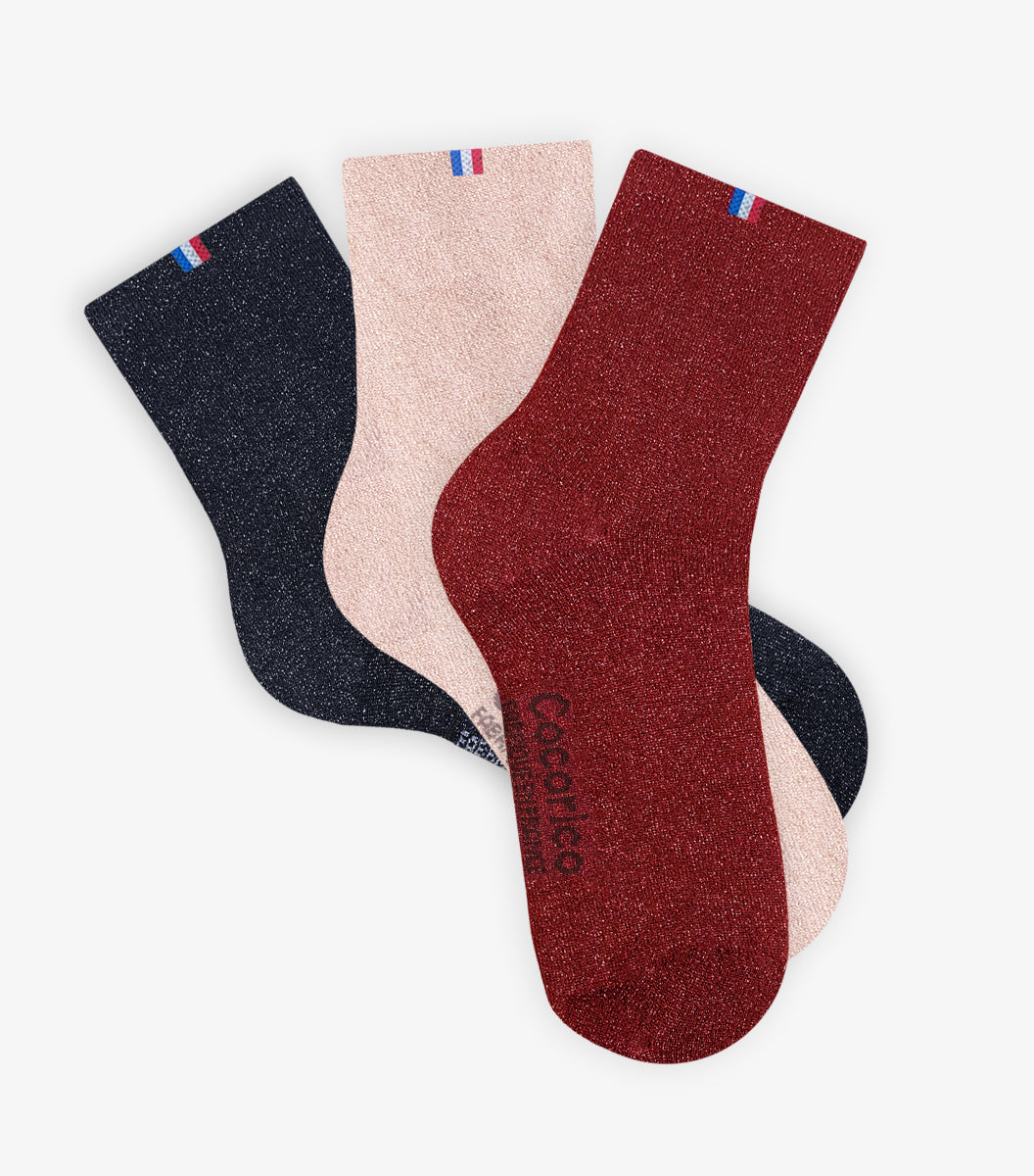 Chaussettes Femme Le Pack à Paillettes x3