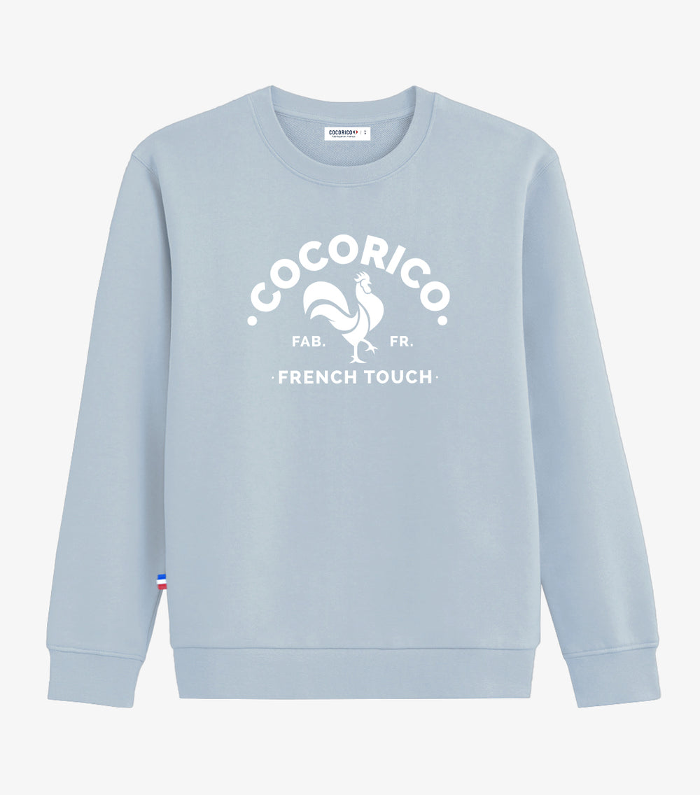 Sweat-shirt zippé imprimé Drapeau Français Le Coq Gaulois Homme main image 1