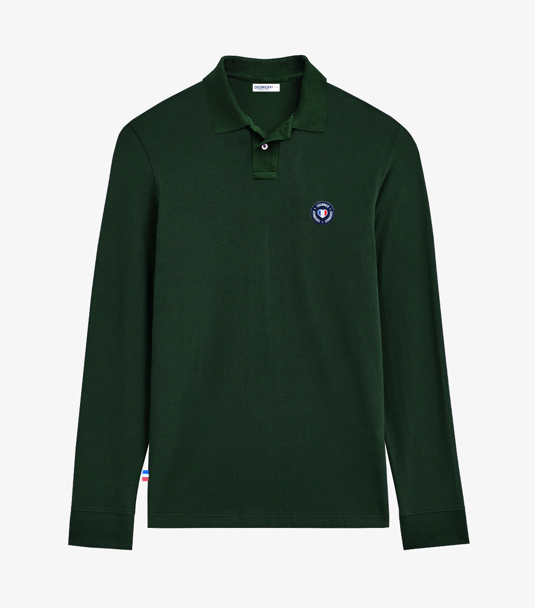 Polo Homme Manches Longues Sapin - Le Blason