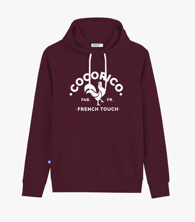 Sweat à capuche Femme Bordeaux - Le Coq Français