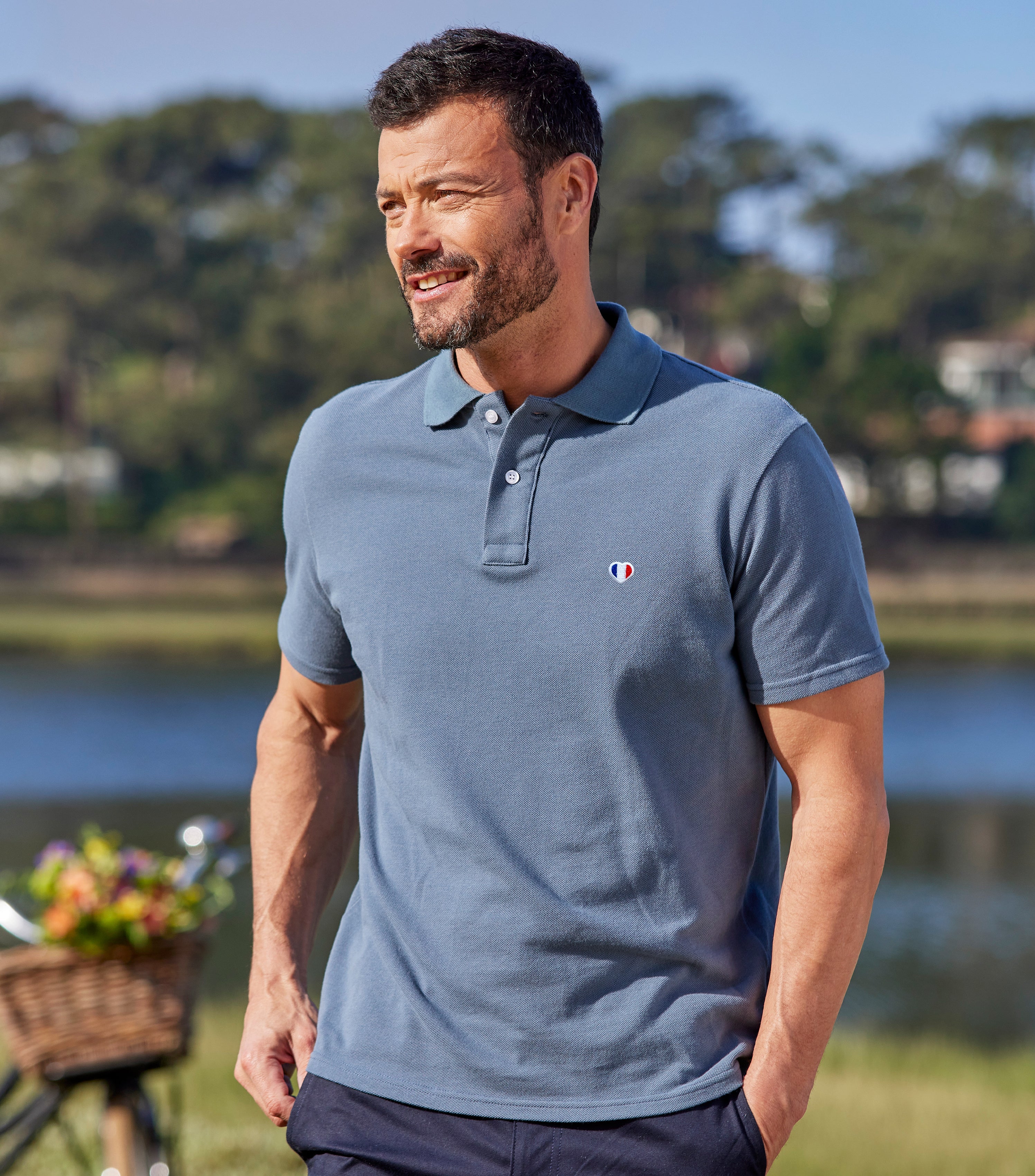 Polo Homme Azur - L'Iconique
