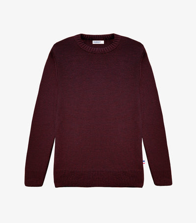 Pull Homme Laine Bordeaux