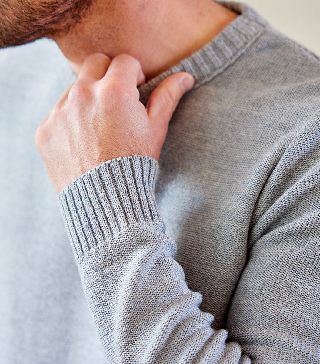 Pull Homme laine Gris