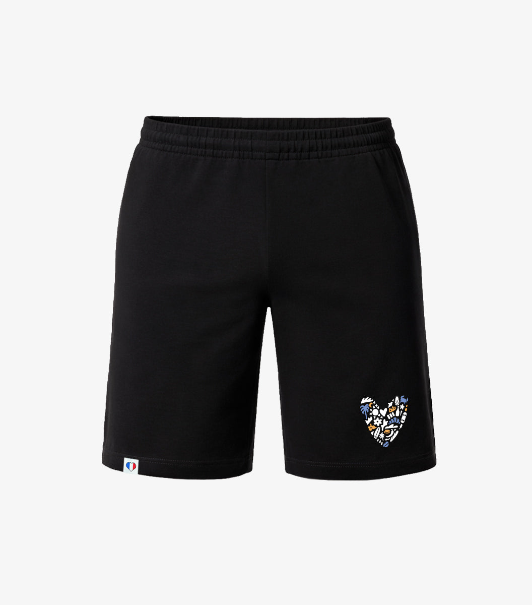 Short Pyjama Homme Noir - Rêveur