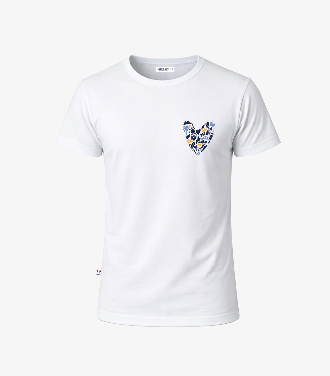 T-shirt Pyjama Homme Blanc - Rêveur