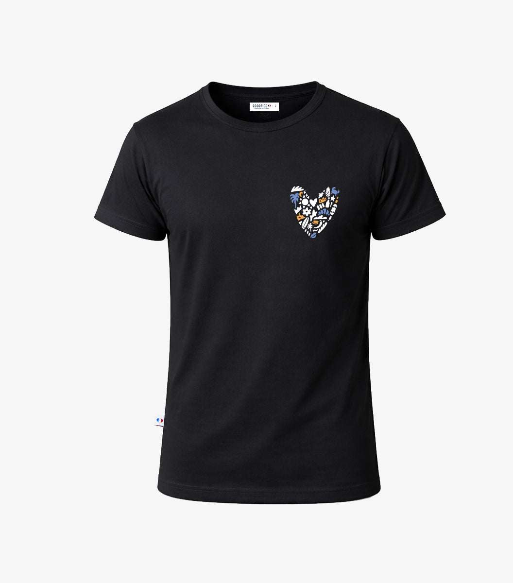 T-shirt Pyjama Homme Noir - Rêveur