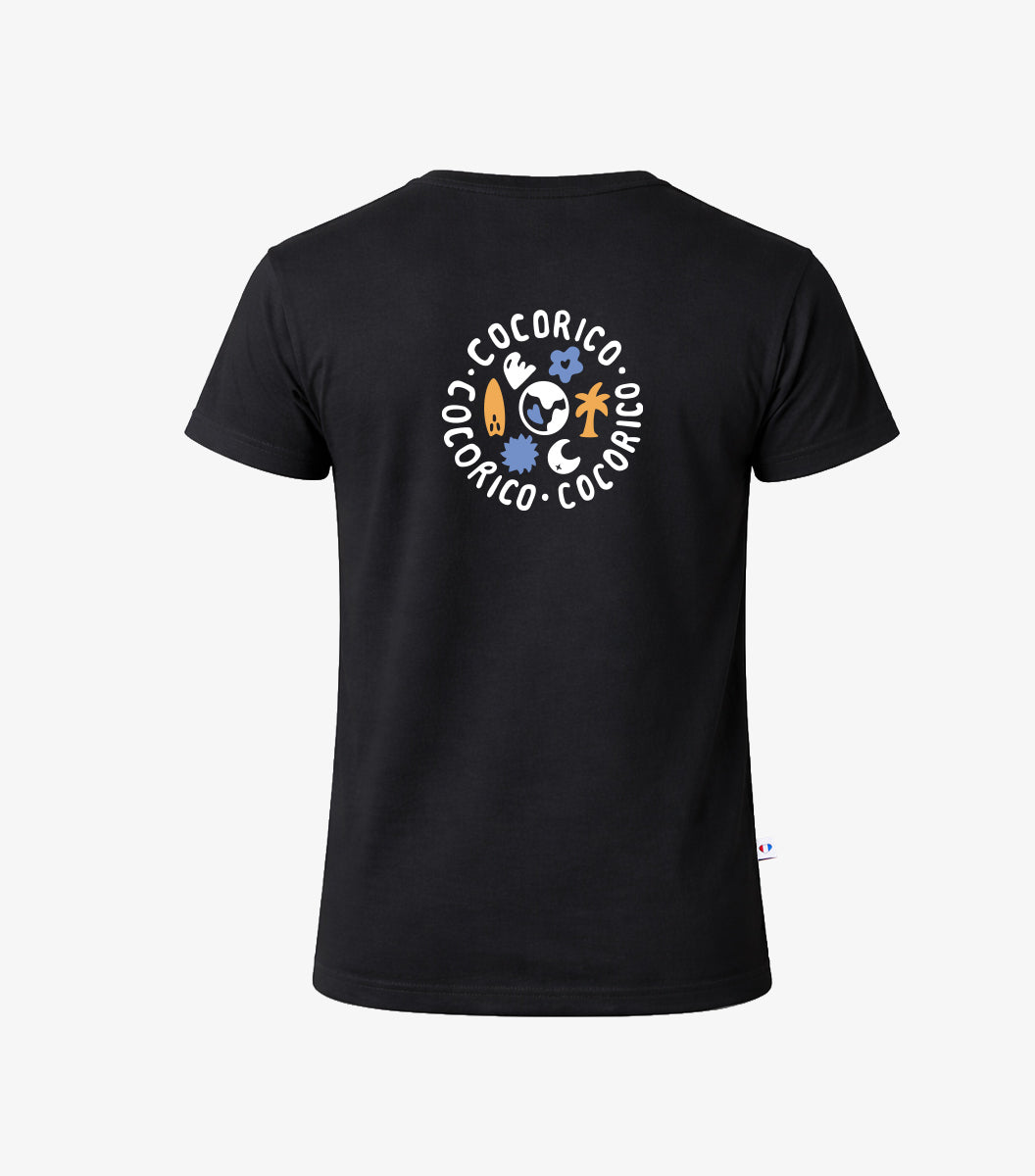 T-shirt Pyjama Homme Noir - Voyage