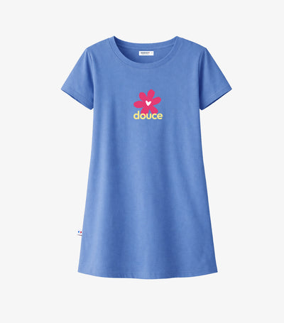 Robe de Nuit Femme Bleu Riviera - Douce