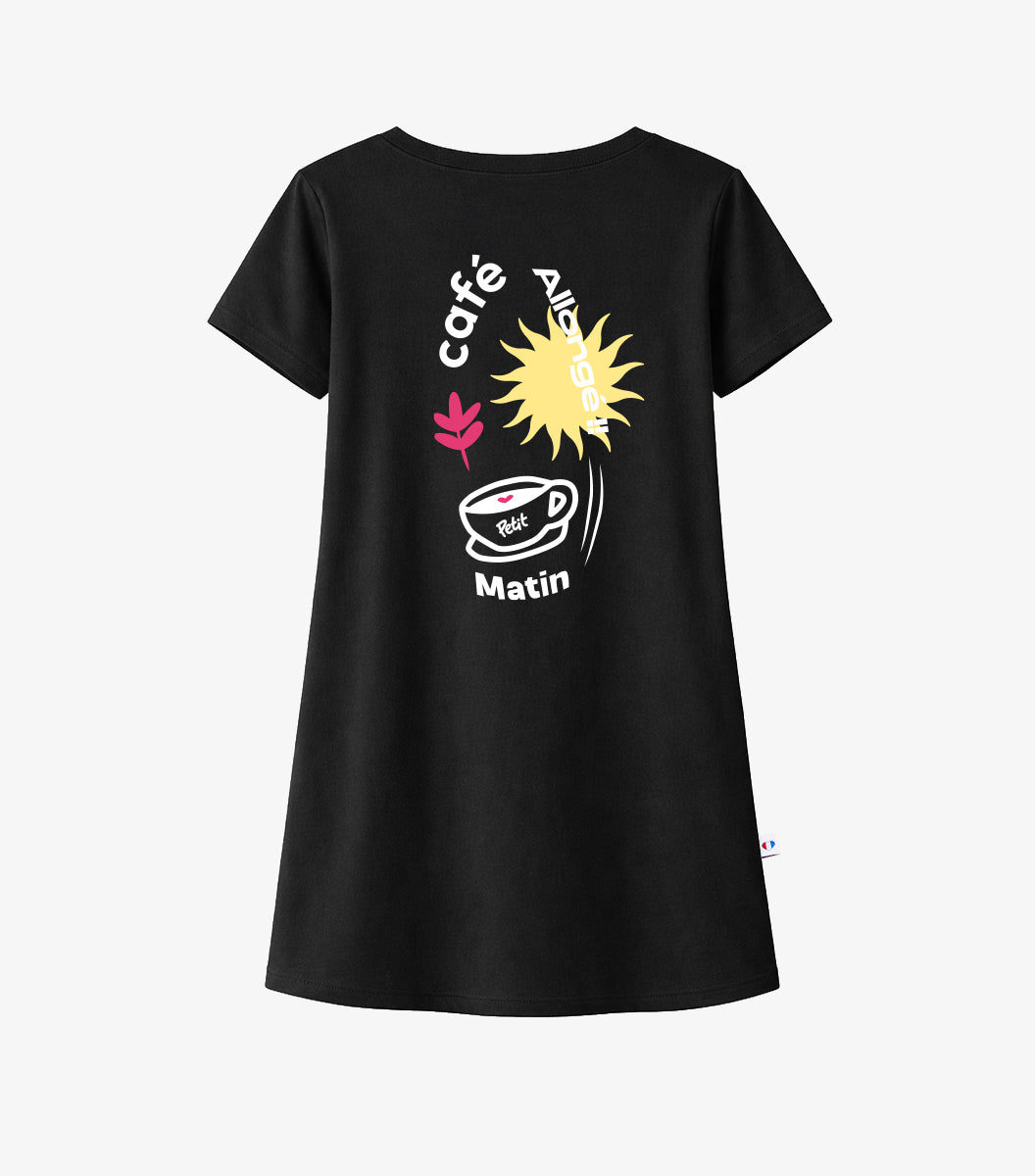 Robe de Nuit Femme Noir - Petit Matin