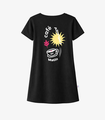 Robe de Nuit Femme Noir - Petit Matin