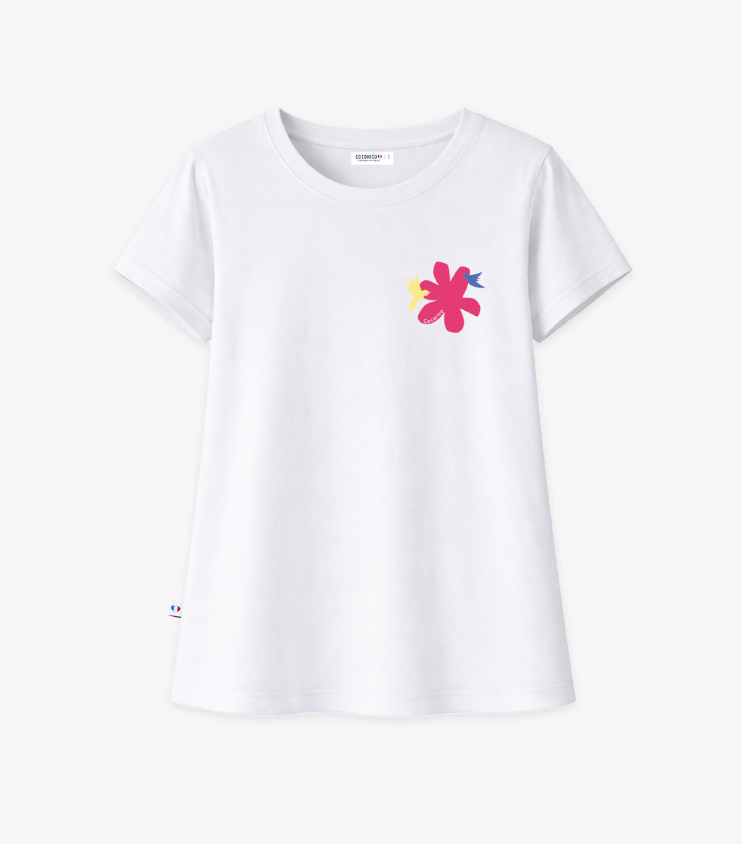 T-shirt Pyjama Femme Blanc - Colibri