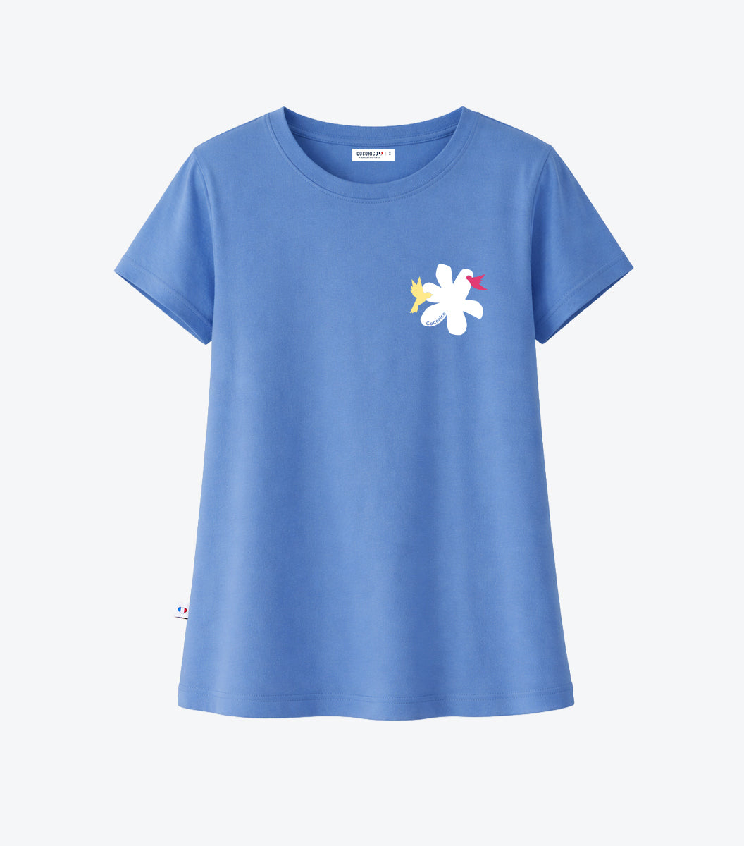 T-shirt Pyjama Femme Bleu Riviera - Colibri