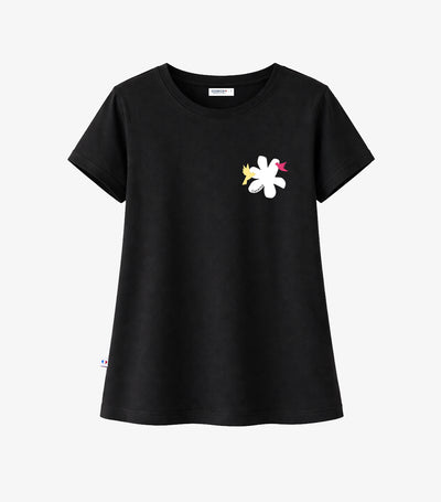 T-shirt Pyjama Femme Noir - Colibri