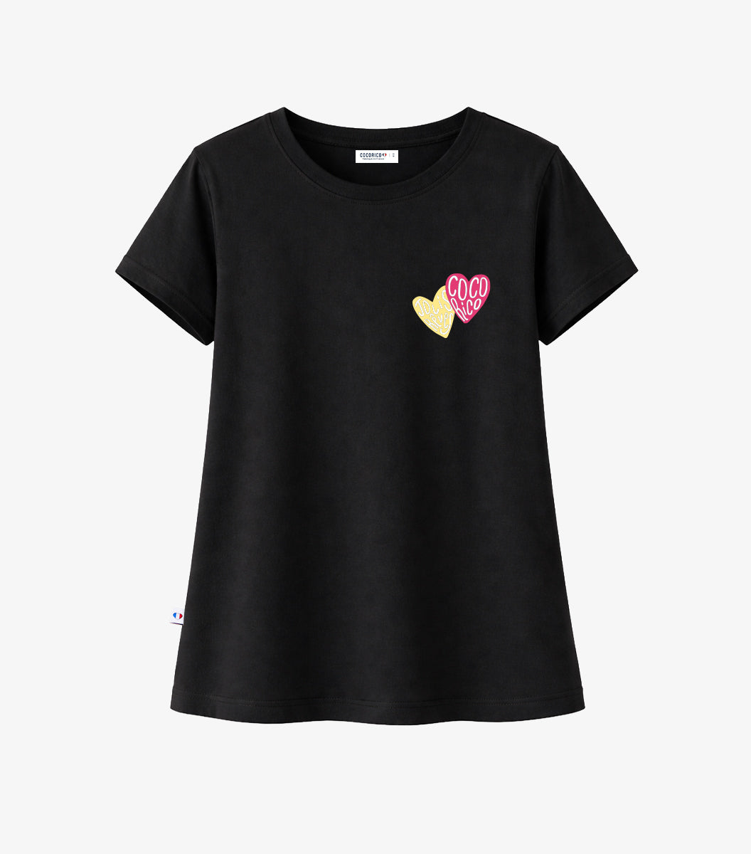 T-shirt Pyjama Femme Noir - Jolis Rêves