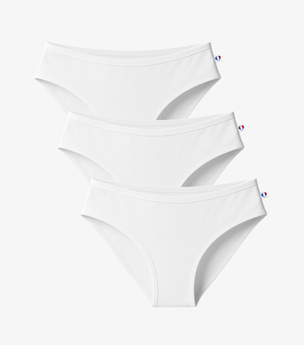 Culotte Femme Blanc x3 - Pack Intemporel