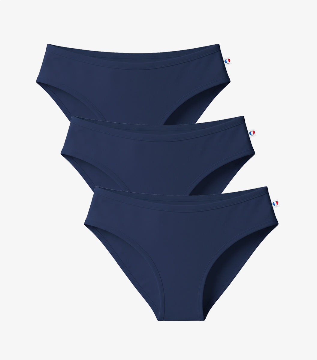 Culotte Femme Marine x3 - Pack Intemporel