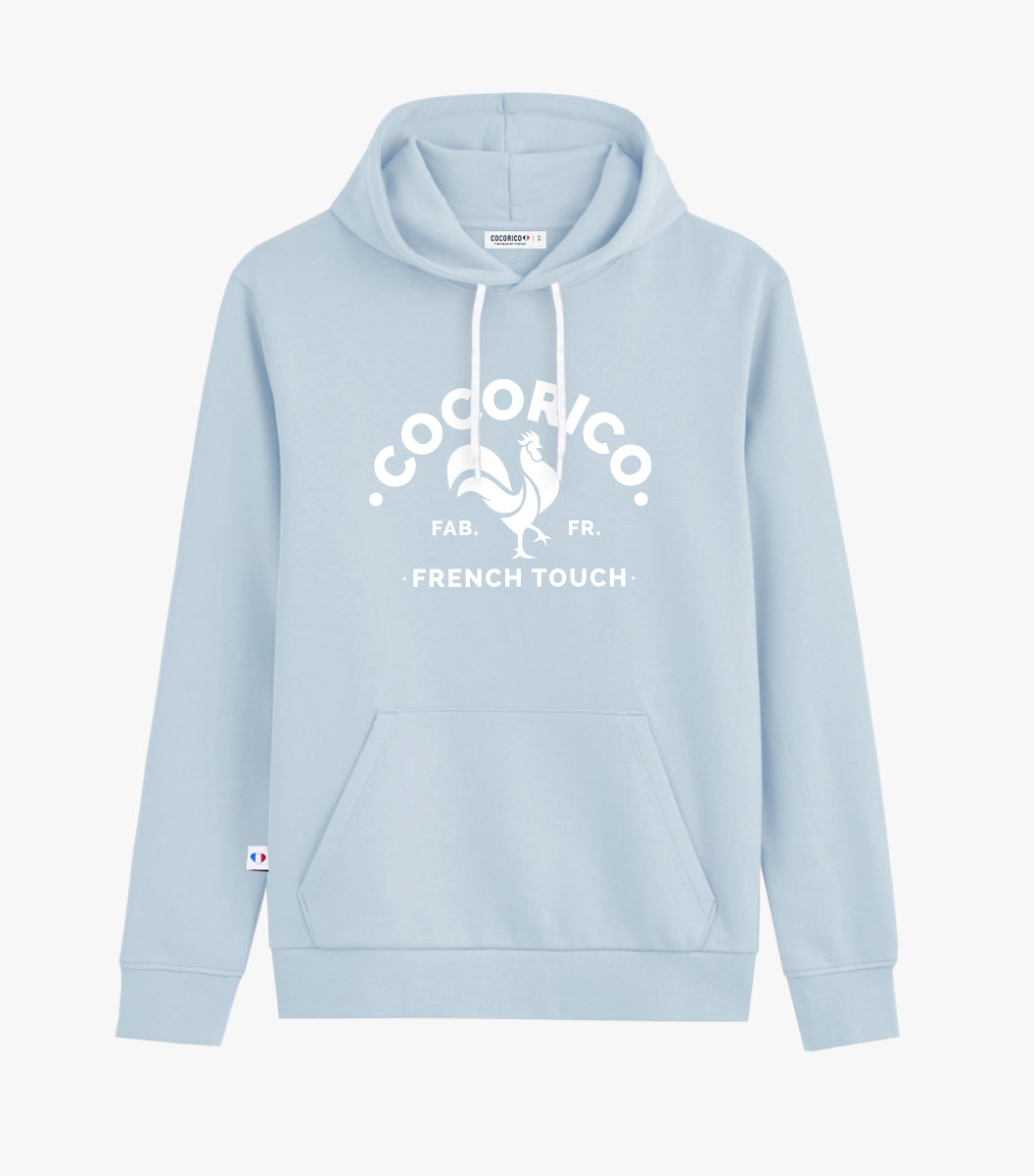 Sweat à capuche Homme Ciel - Coq Français