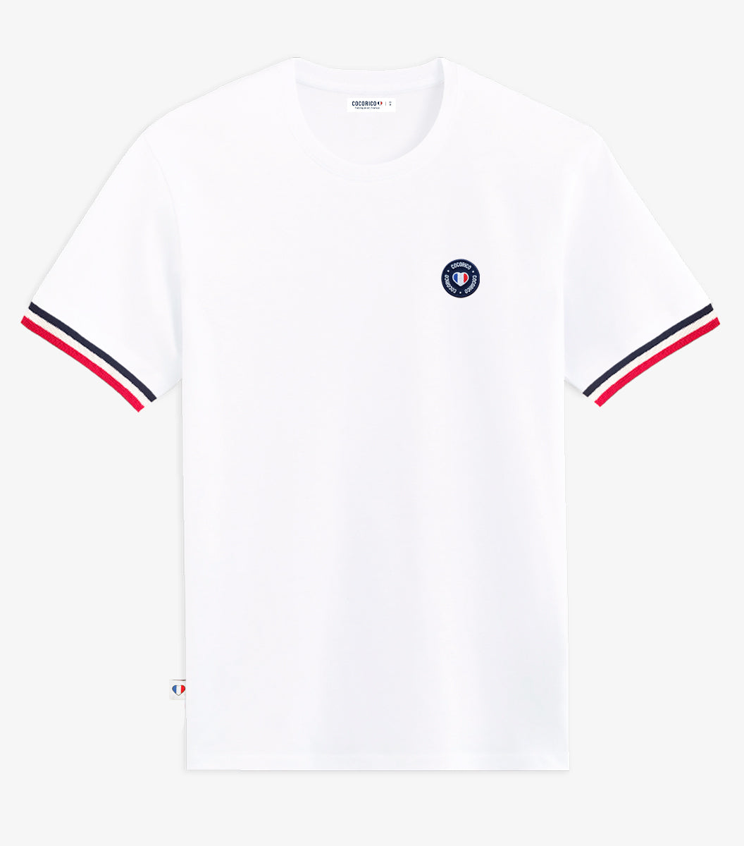 T-shirt Homme Supporter Blanc - Blason