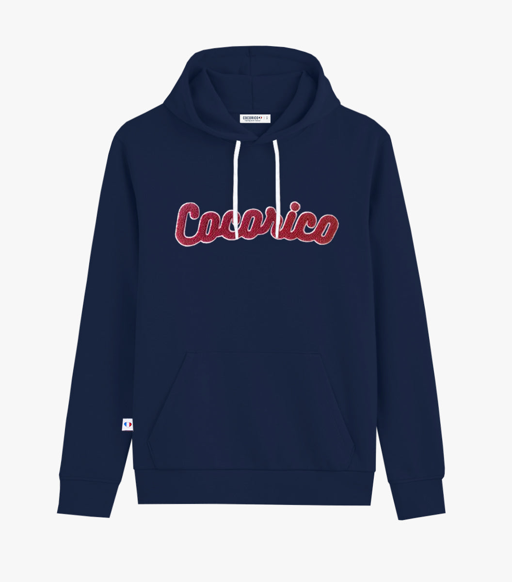 Sweat à capuche Homme Marine - La Bouclette