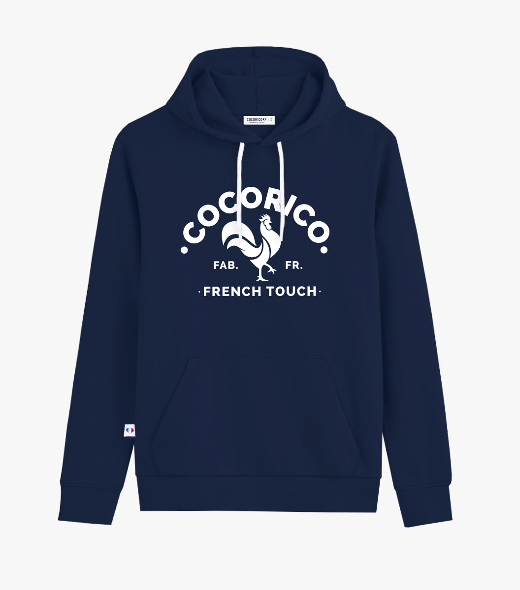 Sweat à capuche Homme Marine - Coq Français