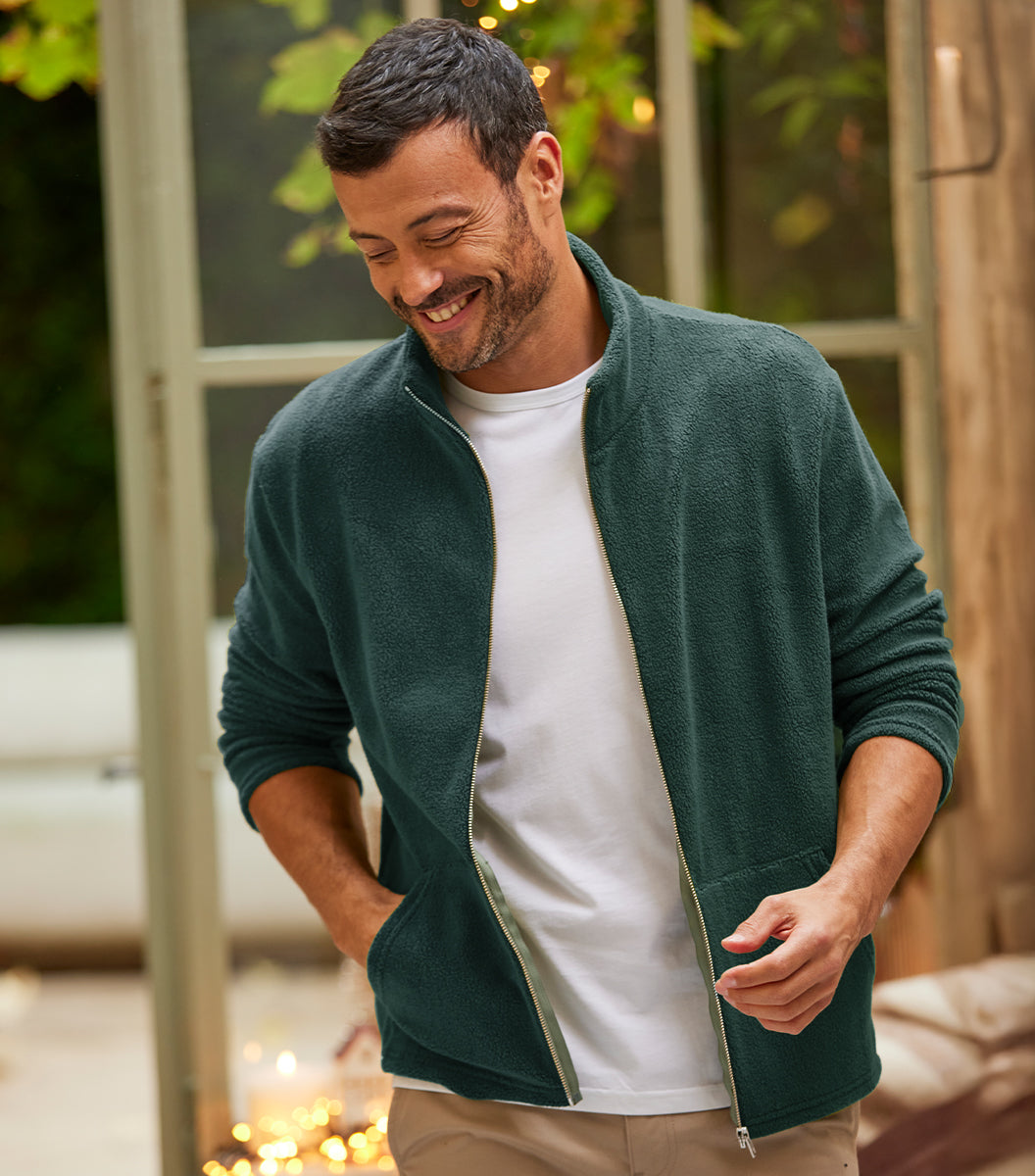 Veste Polaire Zippée Homme Sapin