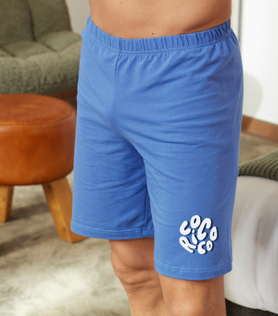 Short Pyjama Homme Bleu Riviera - Nuage