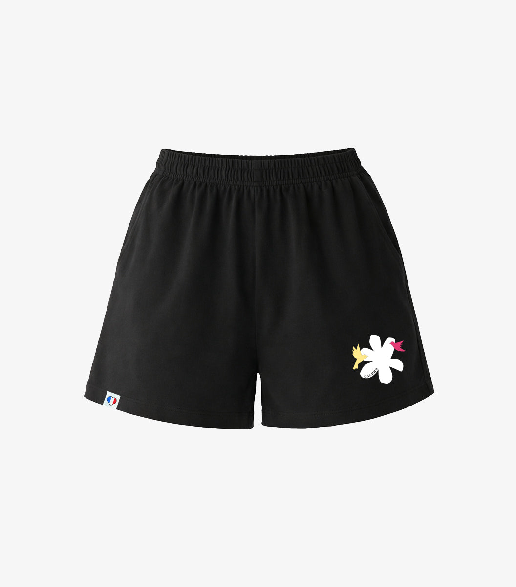 Short Pyjama Femme Noir - Colibri