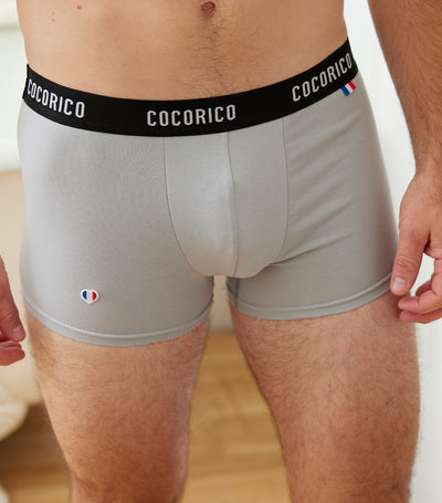 Boxer Homme Signature Gris - Iconique