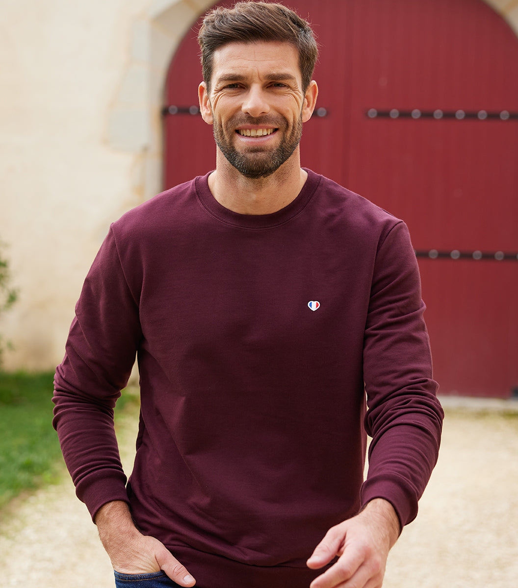 Sweat Homme Bordeaux - L'Iconique