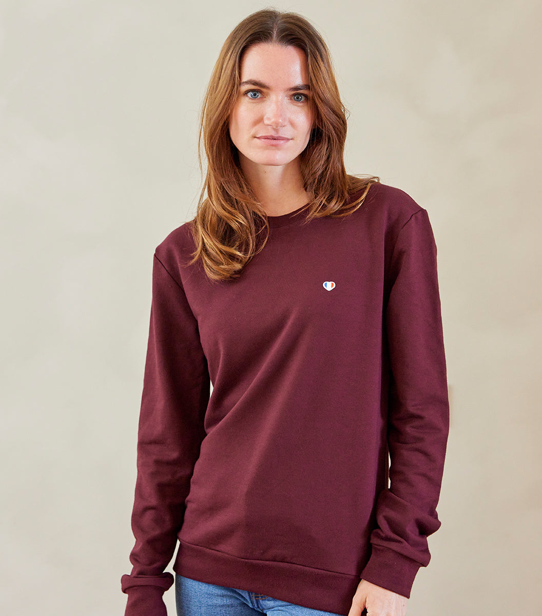 Sweat Femme Bordeaux - L'Iconique