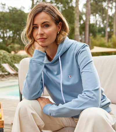 Sweat à capuche Femme Ciel - L'Iconique