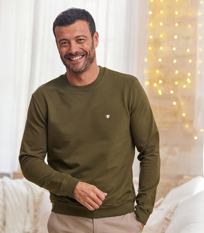 Sweat Homme Kaki - Iconique