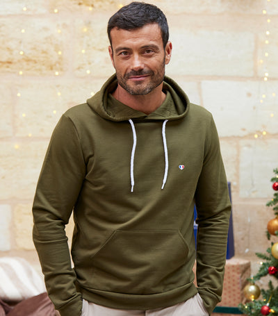 Sweat à capuche Homme Kaki - L'Iconique