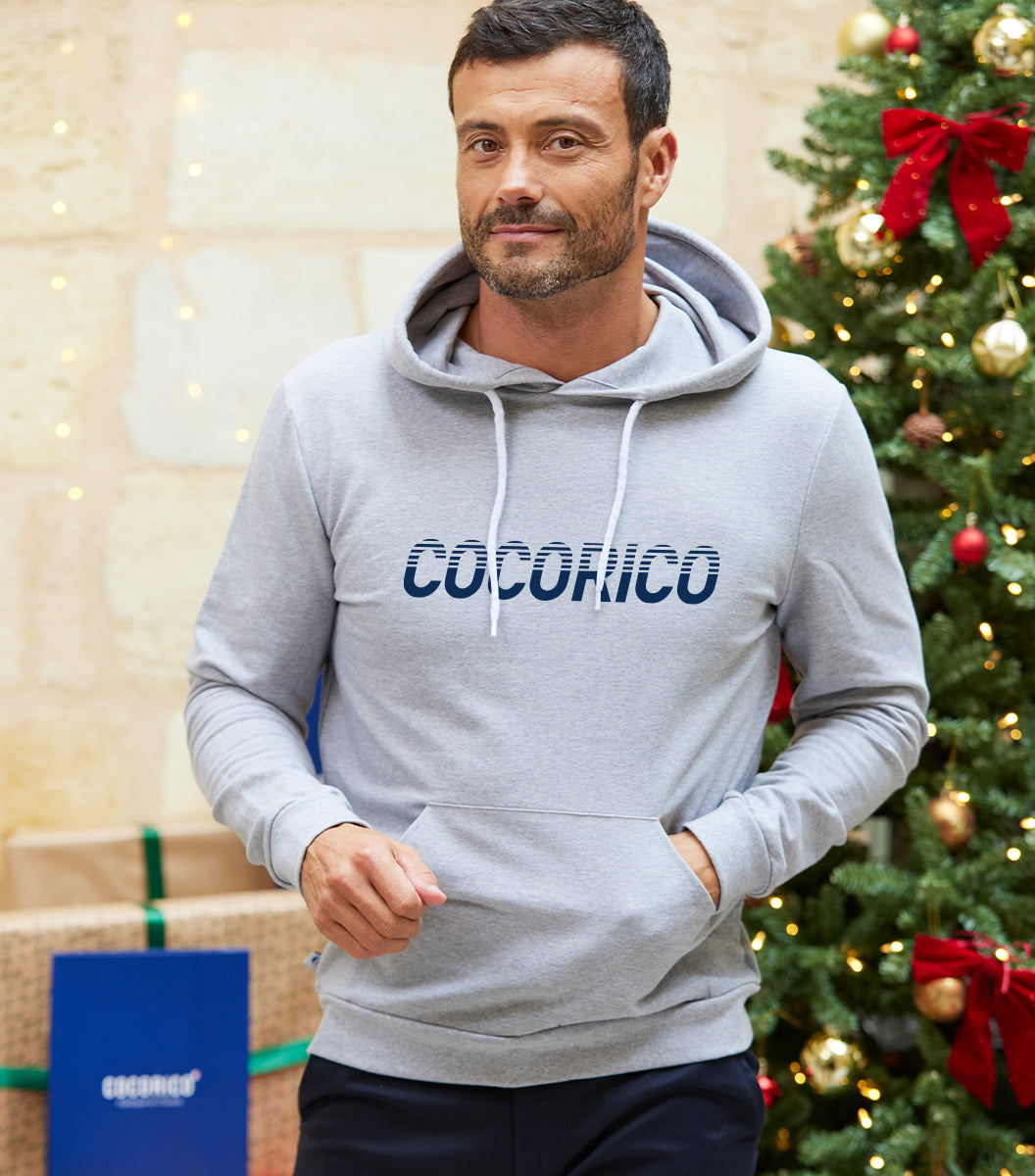 Sweat à capuche Homme Gris - Performance