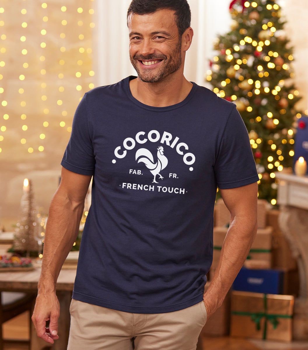 T-shirt Homme Marine - Coq Français