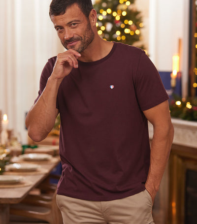 T-shirt Homme Bordeaux - Iconique