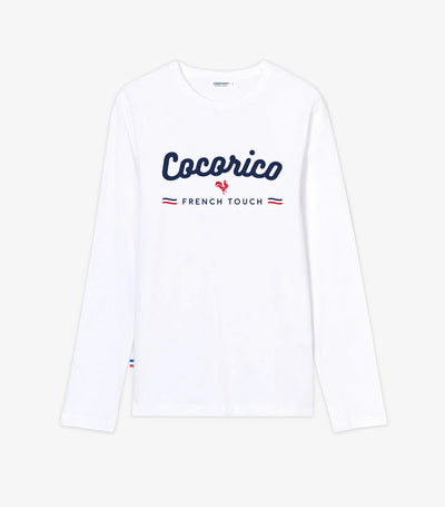 T-shirt Manches Longues Homme Blanc - French Touch