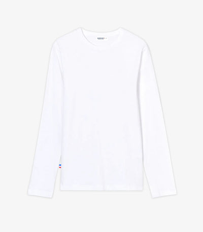 T-shirt Manches Longues Homme Blanc - Intemporel
