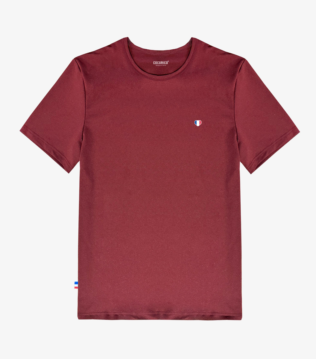 T-shirt Homme Sport Bordeaux - L'Iconique