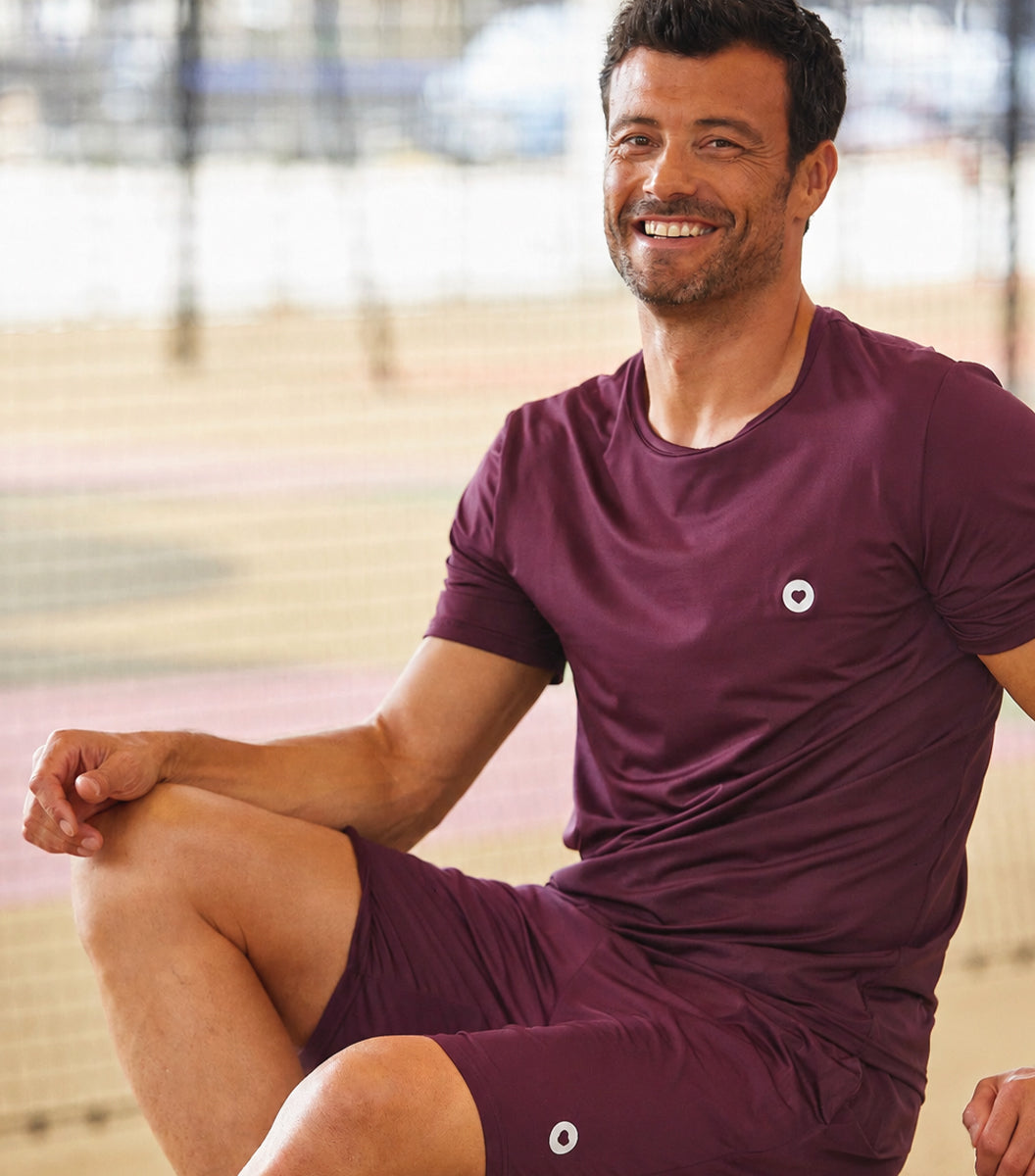 T-shirt Sport Homme Bordeaux - Boost