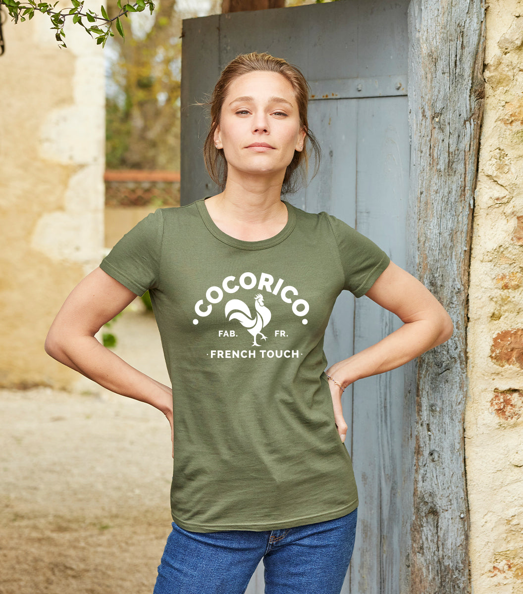 T-shirt Femme Kaki - Coq Français