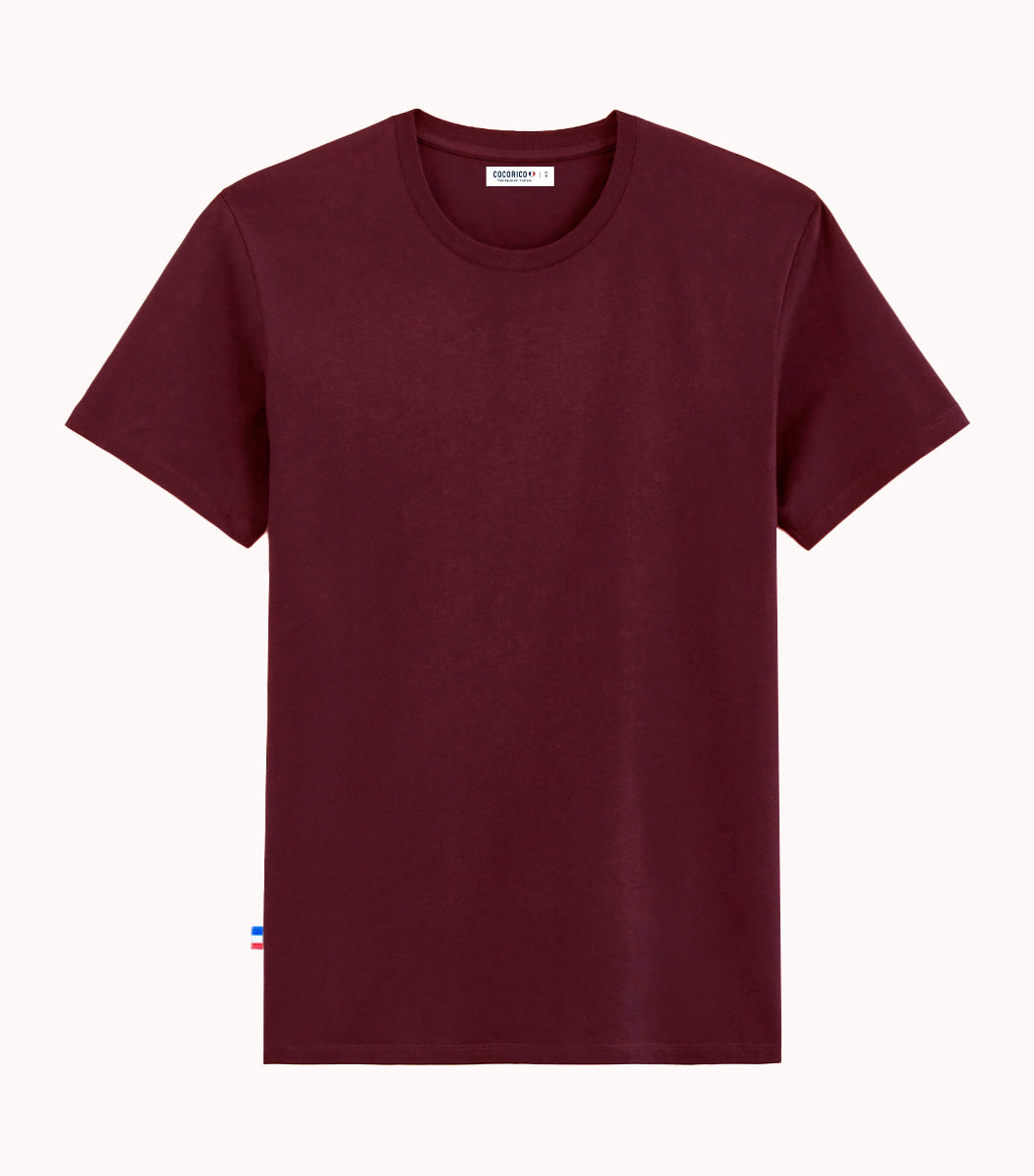 T-shirt Homme Bordeaux - L'Intemporel