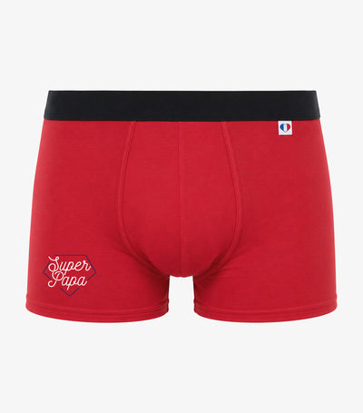 Boxer Homme Rouge - Super Papa