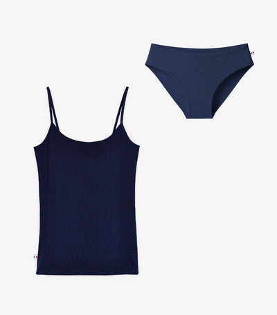 Pack Culotte et Caraco Femme Marine